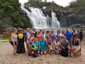 passeio e banho nas cachoeira